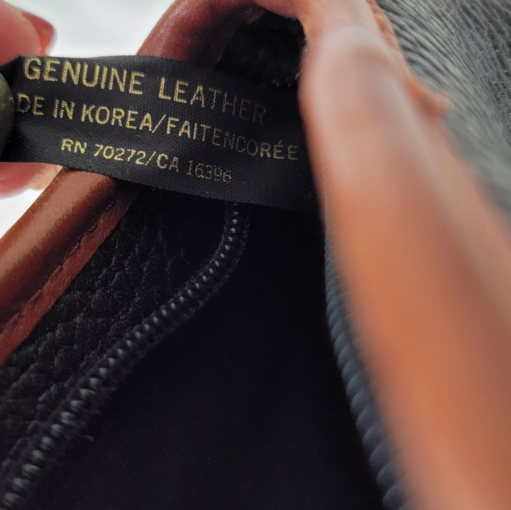 Liz Clyborne Black and Brown Leather Satchel - Picture 6 of 16